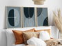 Wallity Huhu214 Cuadro Decorativo Enmarcado 50 x 70 cm (3 Piezas)